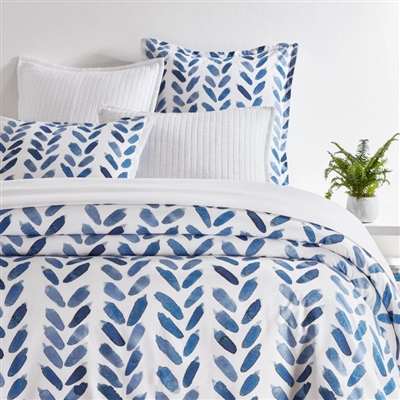 Ciao Bella Annie Selke Blue Brush Duvet Cover