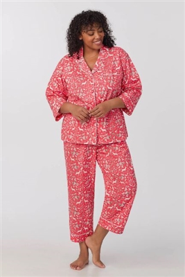 CB BedHead Darling Deer Cropped PJs