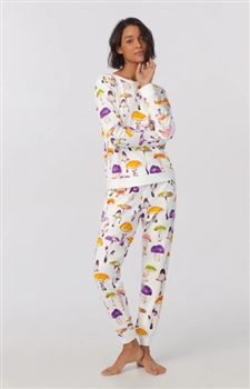 CB BedHead Dazzling Mushrooms Jogger PJ Set