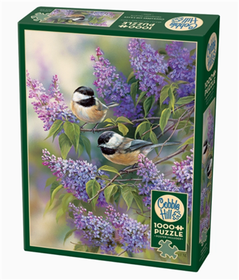 Ciao Bella Chickadees and Lilacs 1000 Piece Puzzle