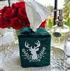 CB Stag & Holly Berries Velvet Tissue Cover