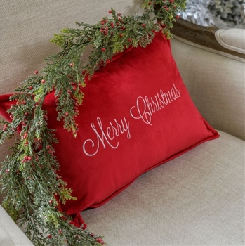 Ciao Bella Merry Christmas Sicilian Boudoir Pillow