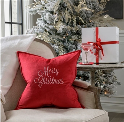 Ciao Bella Merry Christmas Sicilian Throw Pillow