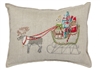 Christmas Coral and Tusk Santa's Sleigh Pillow