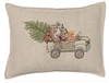 Christmas Coral and Tusk Christmas Tree Pillow