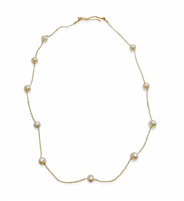 Ciao Bella Delicate Ivory Pearl Necklace