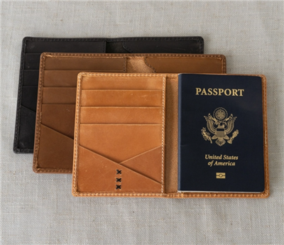 Ciao Bella Full Grain Leather Passport Wallet