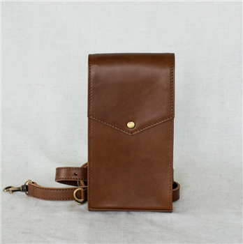 Ciao Bella Full Grain Leather Phone Crossbody Bag