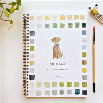 Ciao Bella Animals Watercolor Workbook