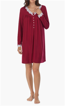 CB Eileen West Berry Sweater Nightgown