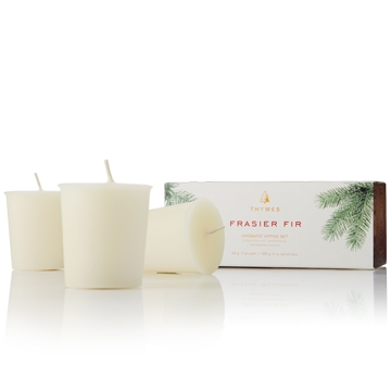 Thymes Frasier Fir Votive Candle Set