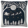 Jan Constantine Navy Christmas Eve Pillow Petoskey