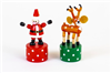 Ciao Bella Santa & Reindeer Christmas Push Puppet