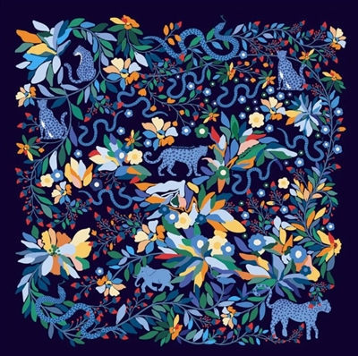 Ciao Bella Night Zoo Scarf by Jessie Zhao NY