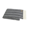 Ciao Bella Lands Downunder Fiji Stripe Throw Charcoal