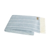 Ciao Bella LDU Fiji Stripe Throw Crystal Blue