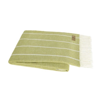 Ciao Bella LDU Fiji Stripe Throw Lemongrass