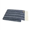 Ciao Bella Lands Downunder Fiji Stripe Throw Navy