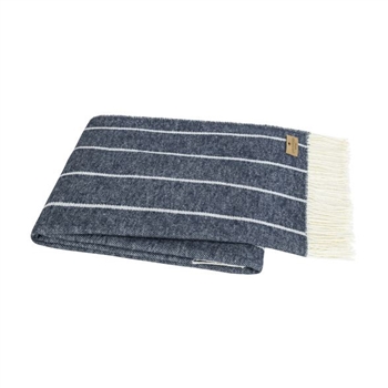 Ciao Bella Lands Downunder Fiji Stripe Throw Navy