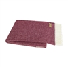 Ciao Bella Italian Herringbone Throw Cranberry