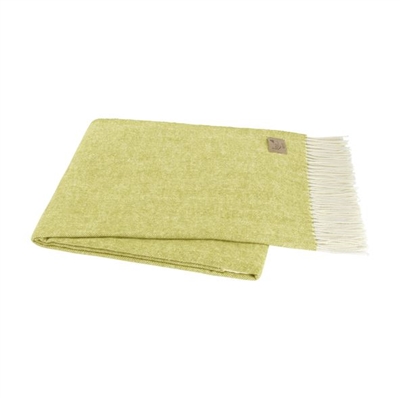 Ciao Bella Italian Herringbone Throw Lemongrass