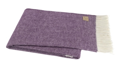 Ciao Bella Italian Herringbone Throw Plum Petoskey MI