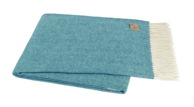 Ciao Bella Italian Herringbone Throw Teal Petoskey MI