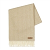 Ciao Bella Italian Herringbone Throw White Truffle