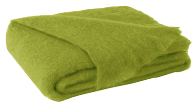 LDU Brushed Mohair Throw Pesto