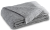 LDU Brushed Mohair Throw Pewter