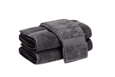 Ciao Bella Matouk Charcoal Lotus Towels