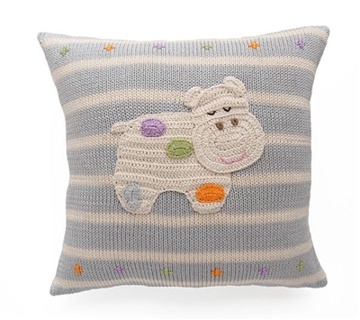 Ciao Bella Happy Hippo Pillow