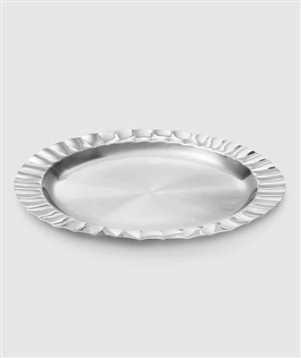 CB Mary Jurek Silhouette Scalloped Round Tray