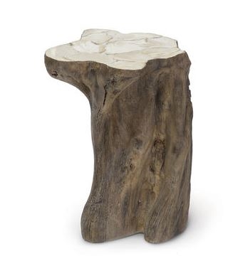 Ciao Bella Chloe Fossilized Clam Stump Table