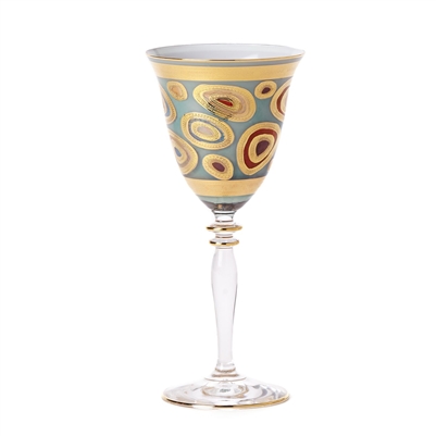 Vietri Regalia Aqua  Wine Glass