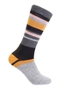 Ciao Bella Shupaca Alpaca Striped Socks, Espresso