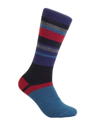 Ciao Bella Shupaca Alpaca Striped Socks, Merlot