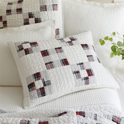 Ciao Bella Taylor Linens Percy Plaid Standard Sham