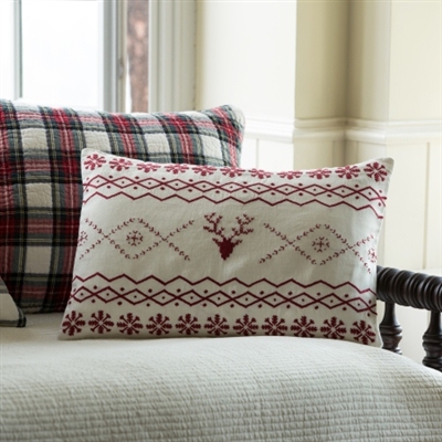 Christmas Fair Isle Pillow Ciao Bella Petoskey