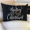 Merry Christmas Linen Pillow Ciao Bella Petoskey