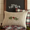 Merry Christmas Linen Pillow Ciao Bella Petoskey