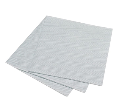 Ciao Bella Herringbone Dinner Napkins, Blue