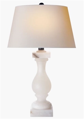 Ciao Bella Balustrade Alabaster Table Lamp