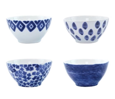 Vietri: Santorini Cereal Bowl, Set of 4