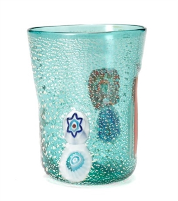 Ciao Bella Aqua Murano Tumbler - Set of 2