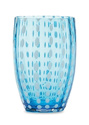 CB Aquamarine Perle Tumbler Short (Set of 2)