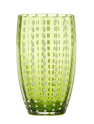 Ciao Bella Apple Green Perle  Tall Tumbler Set