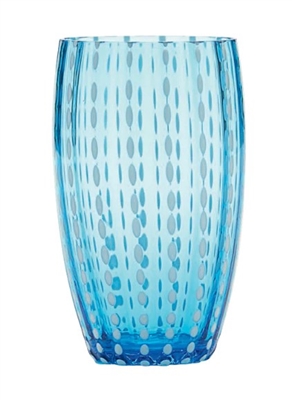 Ciao Bella Aqua Perle Tumbler Tall (Set of 2)