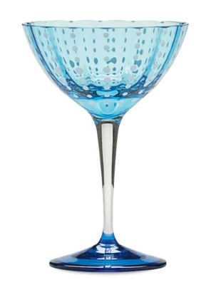 Ciao Bella Aqua Perle Cocktail Goblet (Set of 2)