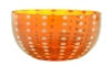 Ciao Bella Perle Orange Small Glass Bowl Set